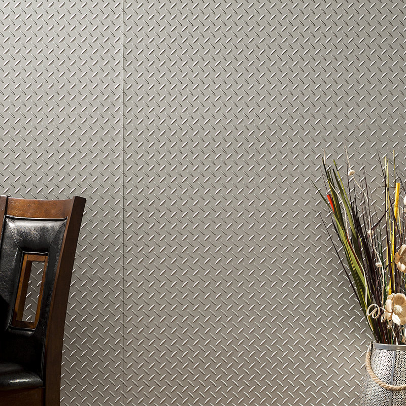 Fasade FASÄDE Diamond Plate Decorative Vinyl 4'X8' Wall Panel & Reviews Wayfair